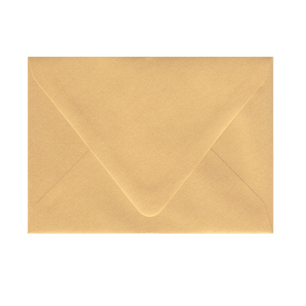 A7.5 Euro Flap Gold Envelope