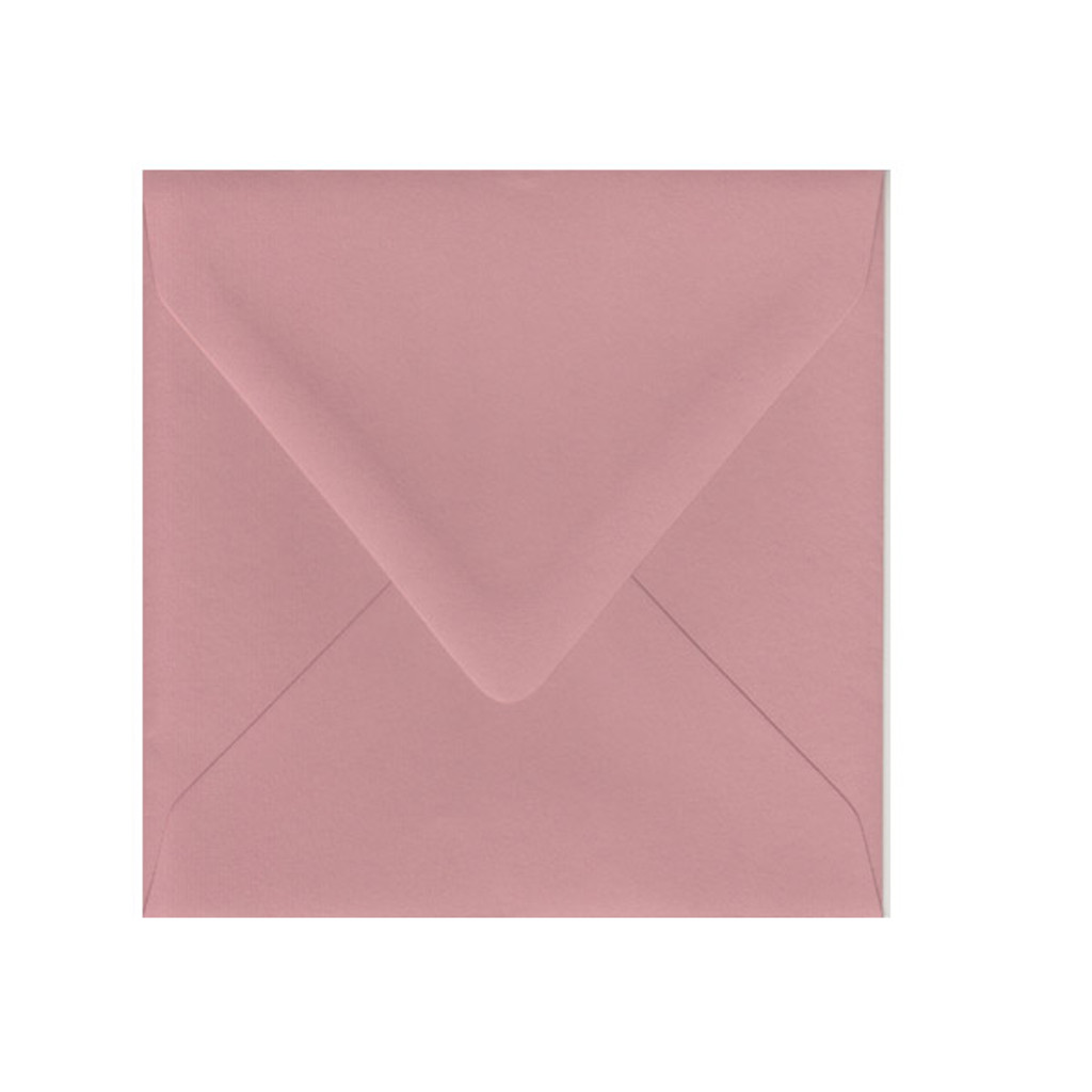 6.75 SQ Euro Flap Dusty Rose Envelope