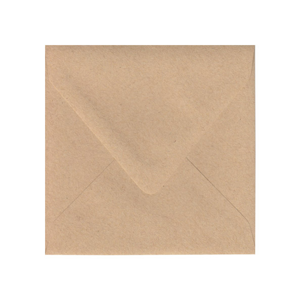 6.75 SQ Euro Flap Straw Kraft Envelope