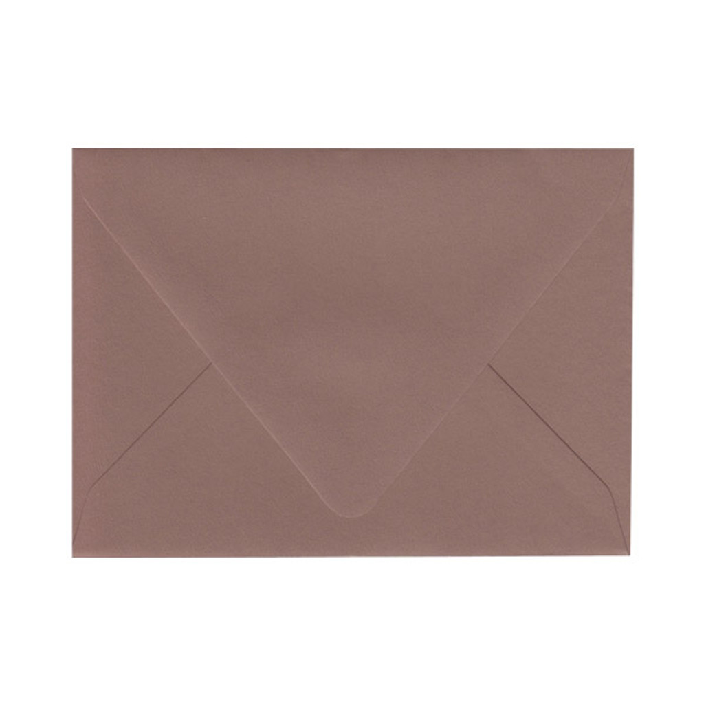 A+ Euro Flap Nubuck Brown Envelope