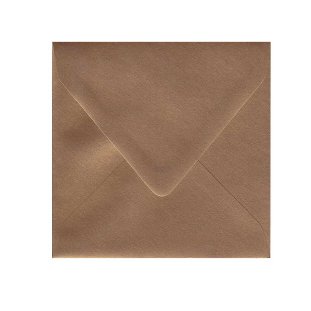 6.5 SQ Inner Ungummed Euro Flap Antique Gold Envelope