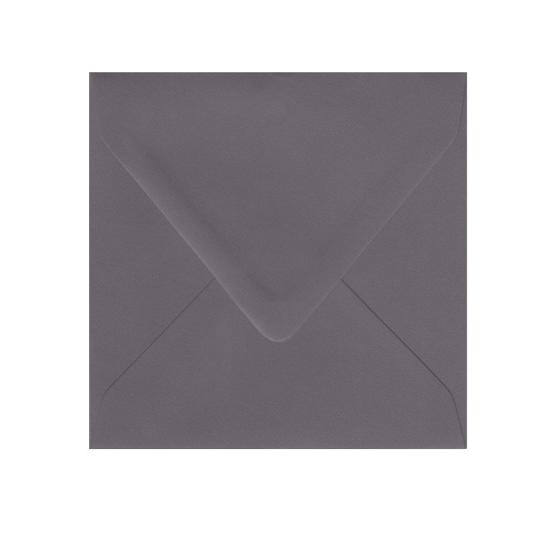 6.5 SQ Inner Ungummed Euro Flap Dark Grey Envelope