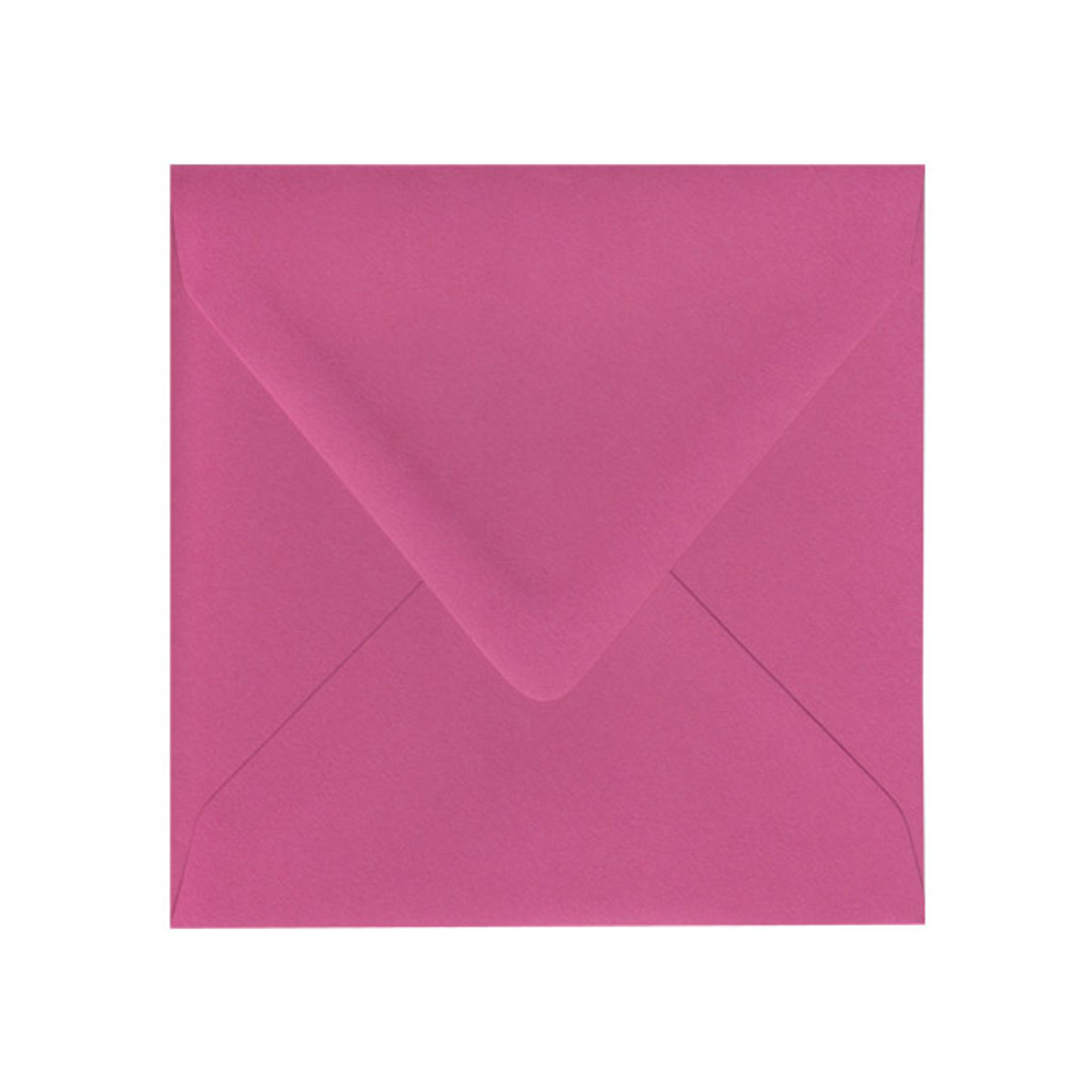 6.5 SQ Inner Ungummed Euro Flap Fuchsia Pink Envelope