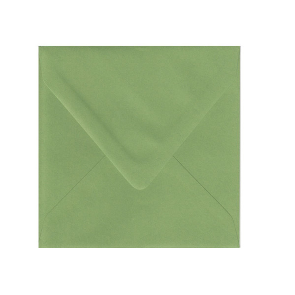 6.5 SQ Inner Ungummed Euro Flap Gumdrop Green Envelope