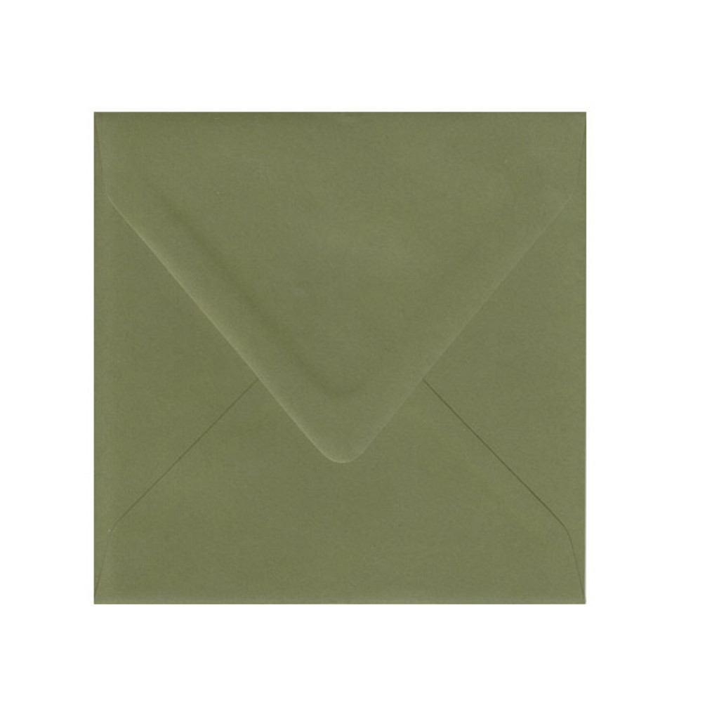 6.5 SQ Inner Ungummed Euro Flap Jellybean Green Envelope