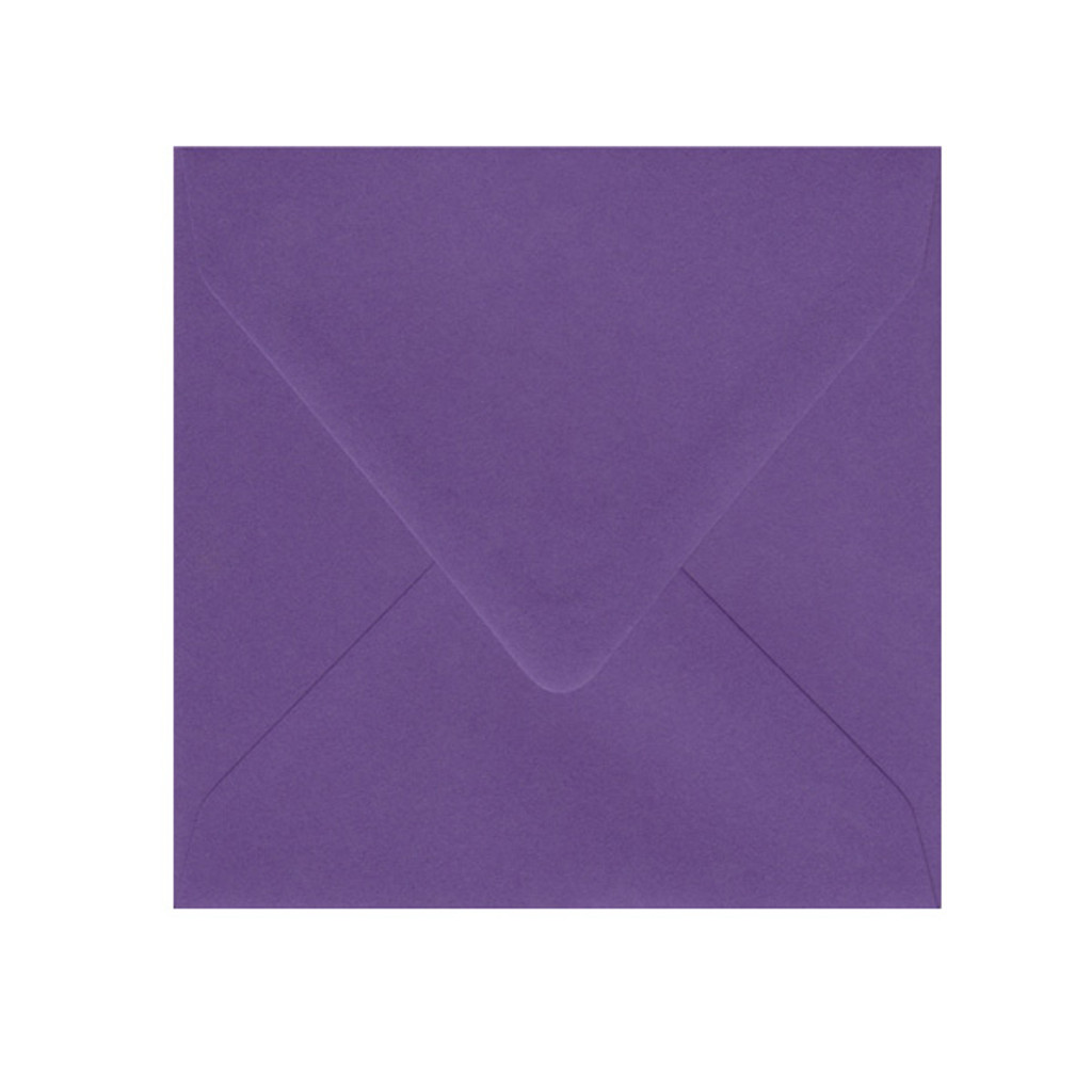 6.5 SQ Inner Ungummed Euro Flap Purple Envelope