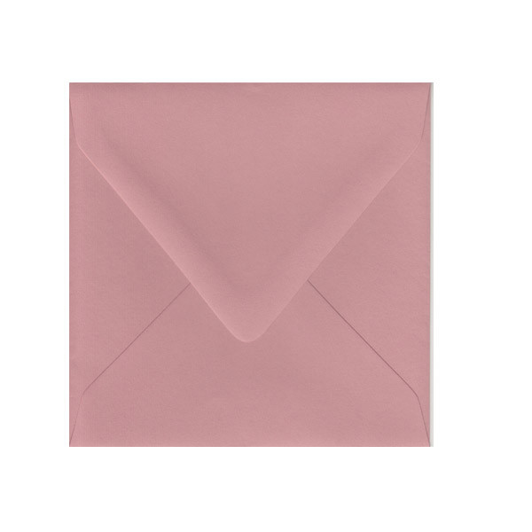 6.5 SQ Euro Flap Dusty Rose Envelope