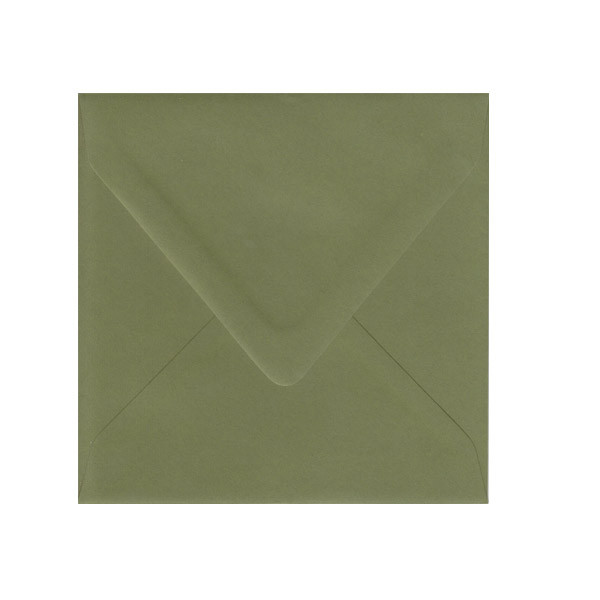 6.5 SQ Euro Flap Moss Envelope