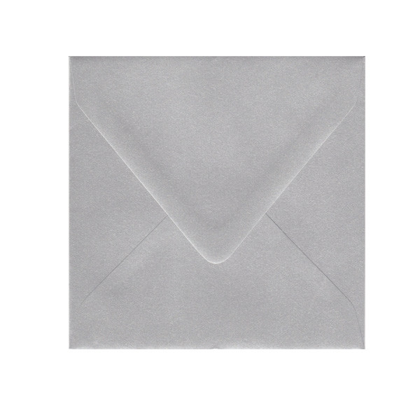6.5 SQ Euro Flap Silver Envelope