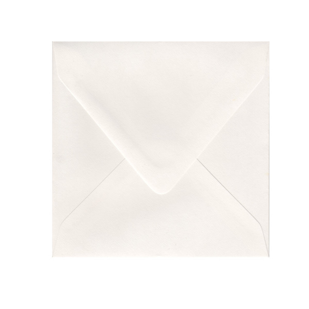 6.5 SQ Euro Flap Snow White Envelope