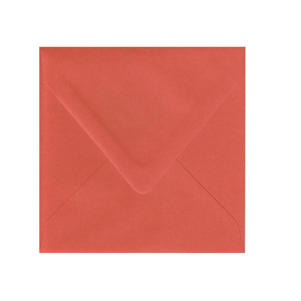 6.5 SQ Euro Flap Tangy Orange Envelope