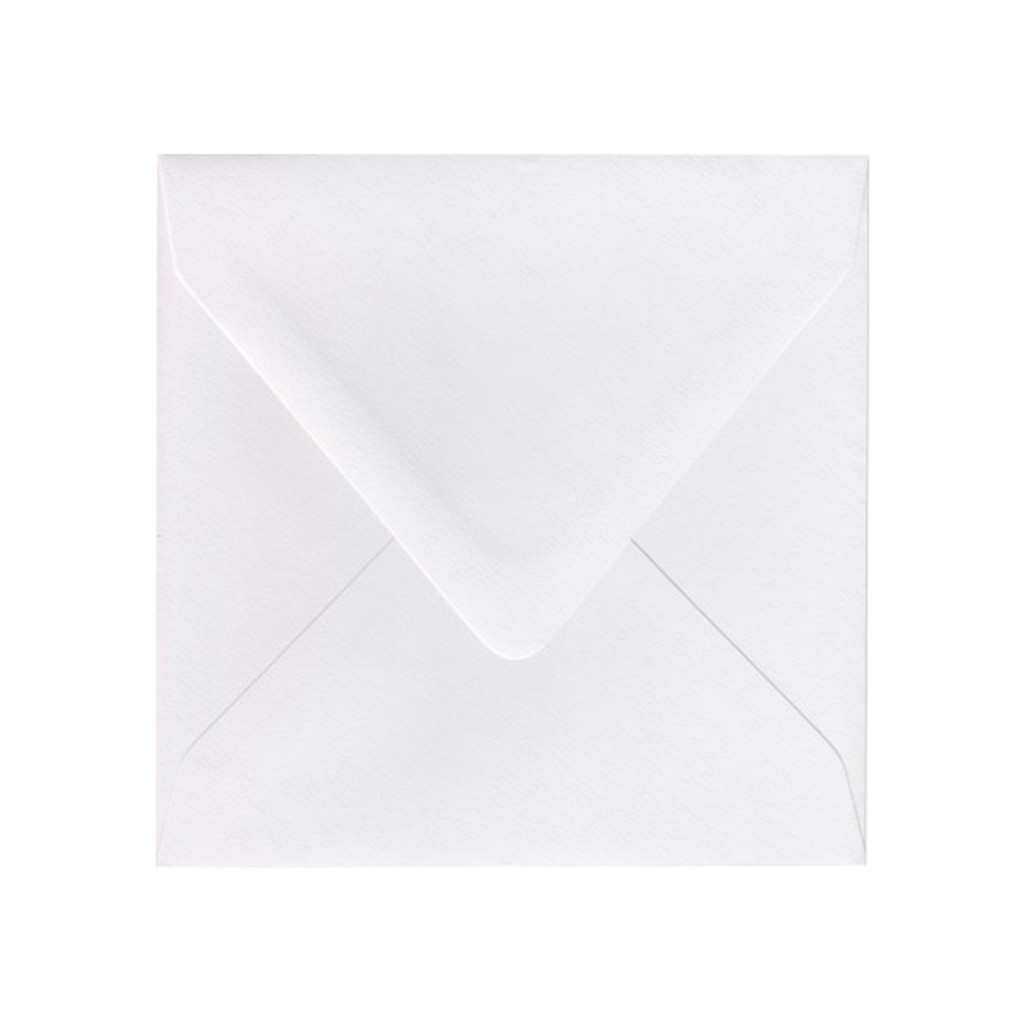 6.5 SQ Euro Flap White Frost Envelope