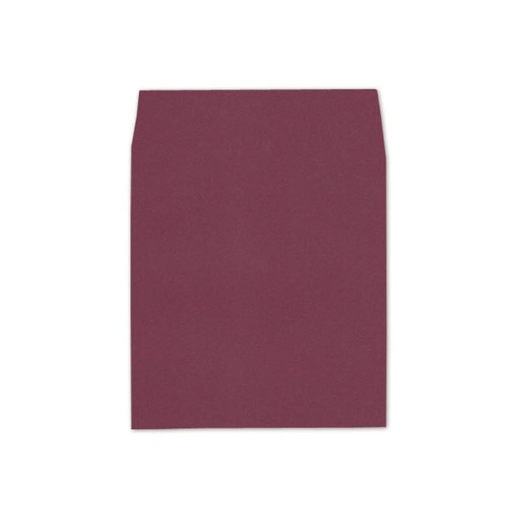 6.5 SQ Square Flap Envelope Liners Burgundy