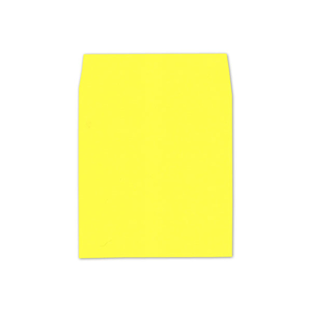 6.5 SQ Square Flap Envelope Liners Factory Yellow