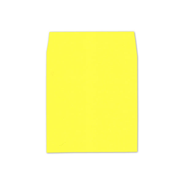 6.5 SQ Square Flap Envelope Liners Factory Yellow