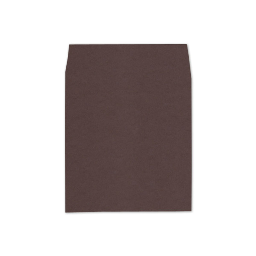 6.5 SQ Square Flap Envelope Liners Hot Fudge