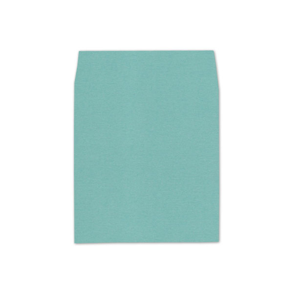 6.5 SQ Square Flap Envelope Liners Lagoon