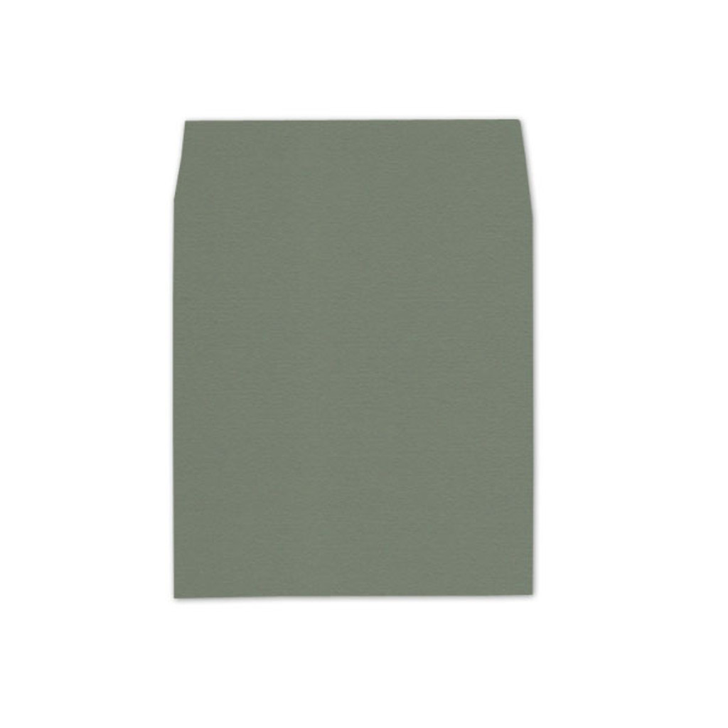 6.5 SQ Square Flap Envelope Liners Mid Green