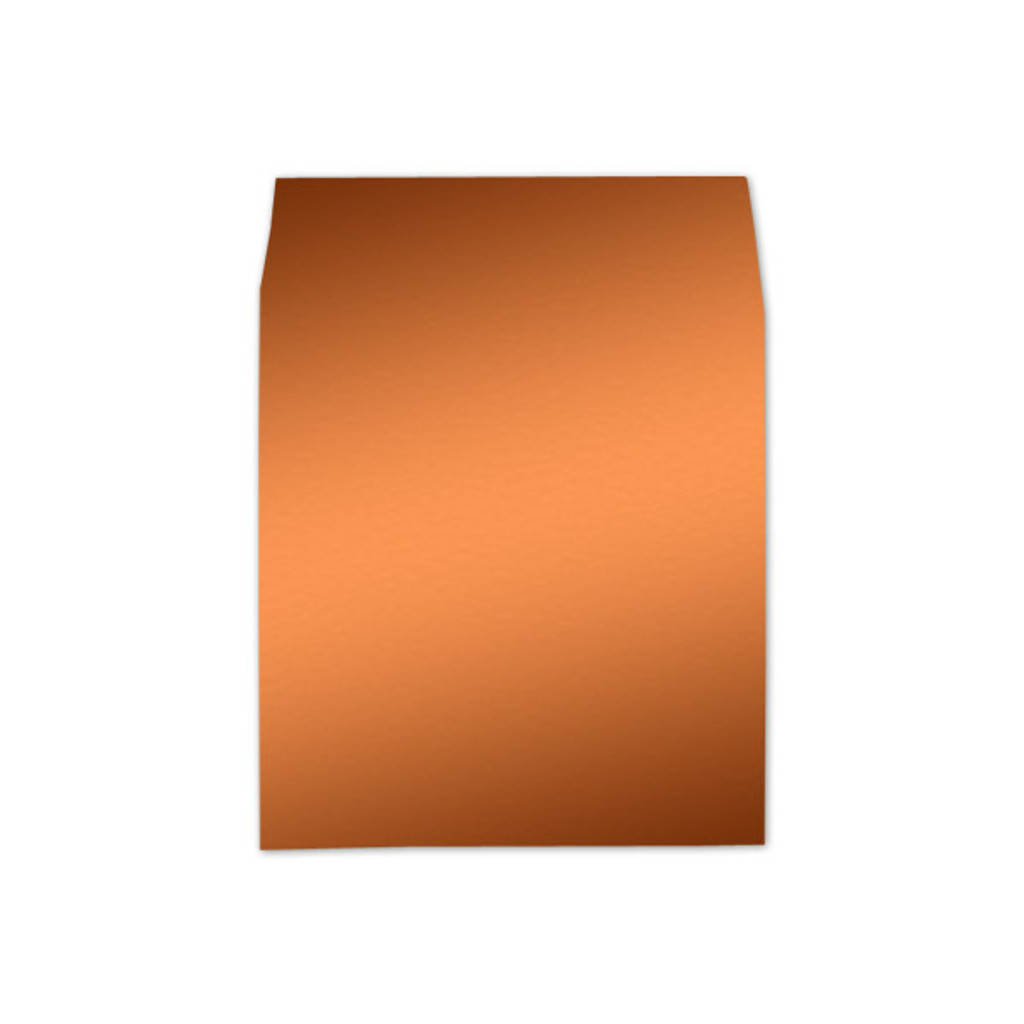 6.5 SQ Square Flap Envelope Liners Mirror Copper