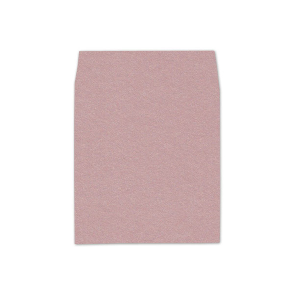 6.5 SQ Square Flap Envelope Liners Rose Gold