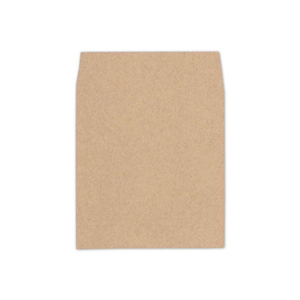 6.5 SQ Square Flap Envelope Liners Straw Kraft