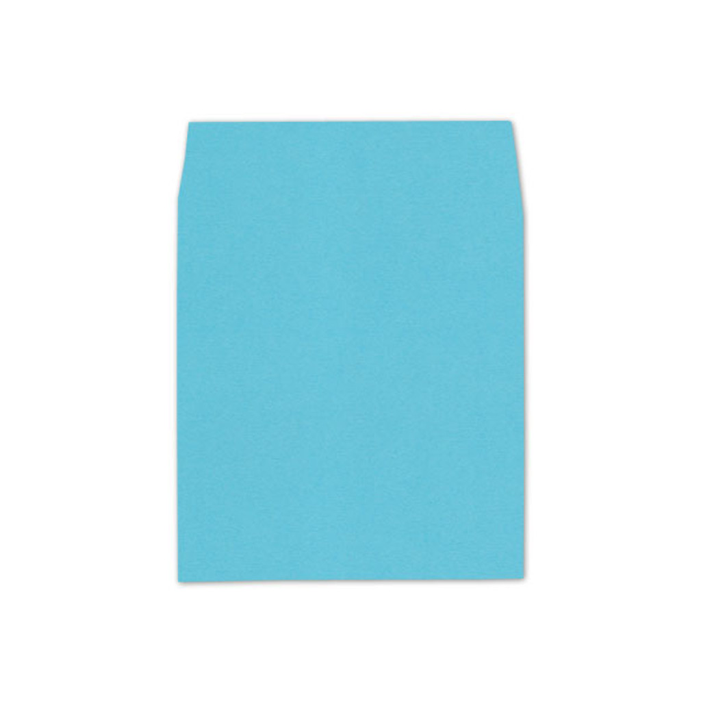 6.5 SQ Square Flap Envelope Liners Turquoise