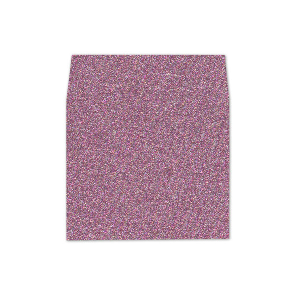 A7 Square Flap Envelope Liners Glitter Pink Sapphire