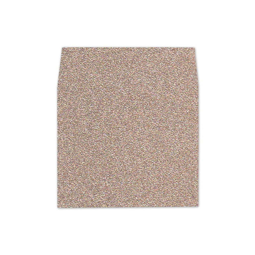 A7 Square Flap Envelope Liners Glitter Sand