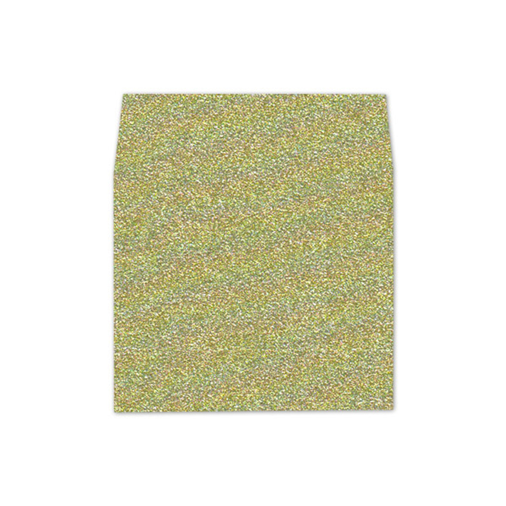 A7 Square Flap Envelope Liners Glitter Sunburst