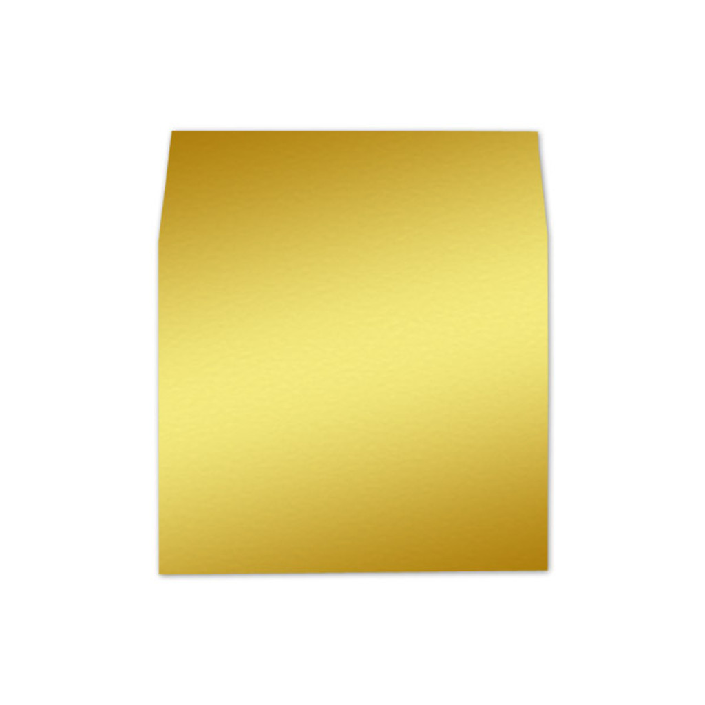 A7 Square Flap Envelope Liners Mirror Gold