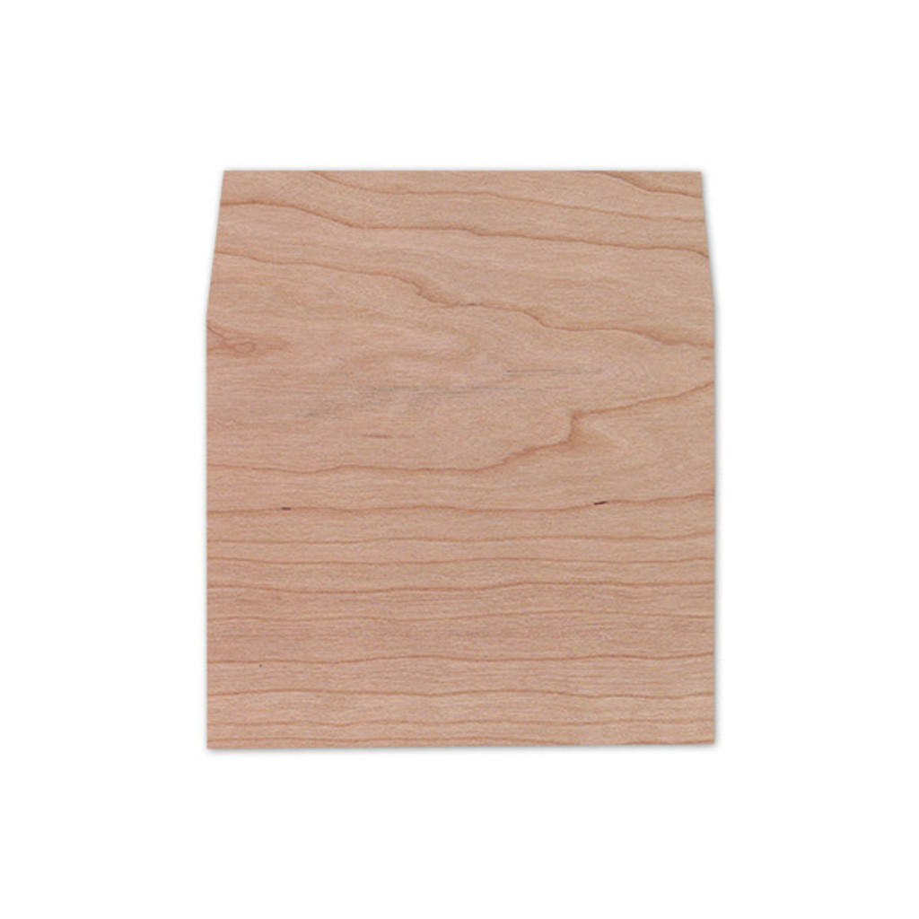 A7 Square Flap Envelope Liners Real Wood Cherry