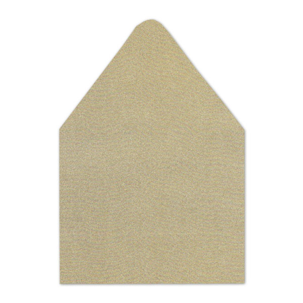 A7 Euro Flap Envelope Liners Glitter Gold