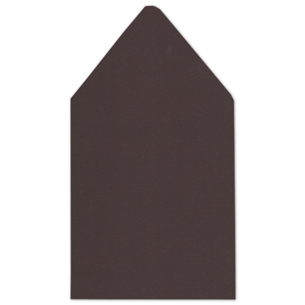 6.5 SQ Euro Flap Envelope Liners Bitter Chocolate