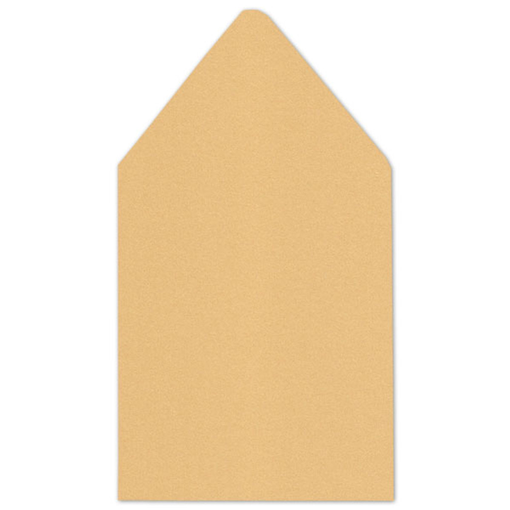 6.5 SQ Euro Flap Envelope Liners Gold
