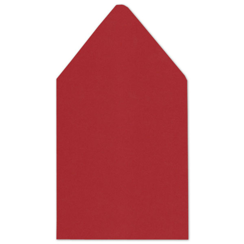 6.5 SQ Euro Flap Envelope Liners Red