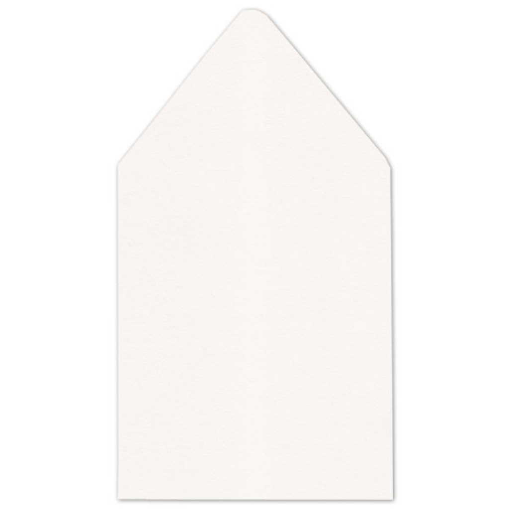 6.5 SQ Euro Flap Envelope Liners Snow White