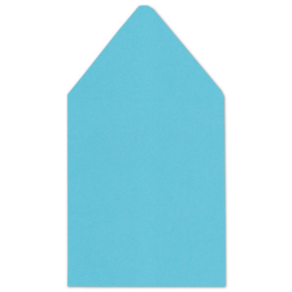 6.5 SQ Euro Flap Envelope Liners Turquoise