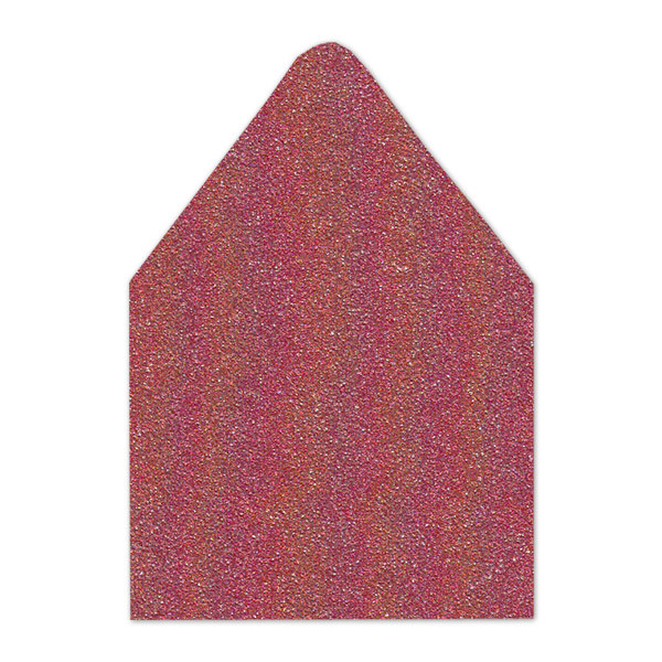 A+ Euro Flap Envelope Liners Glitter Crimson