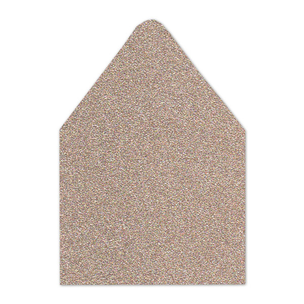 A6 Euro Flap Envelope Liners Glitter Sand