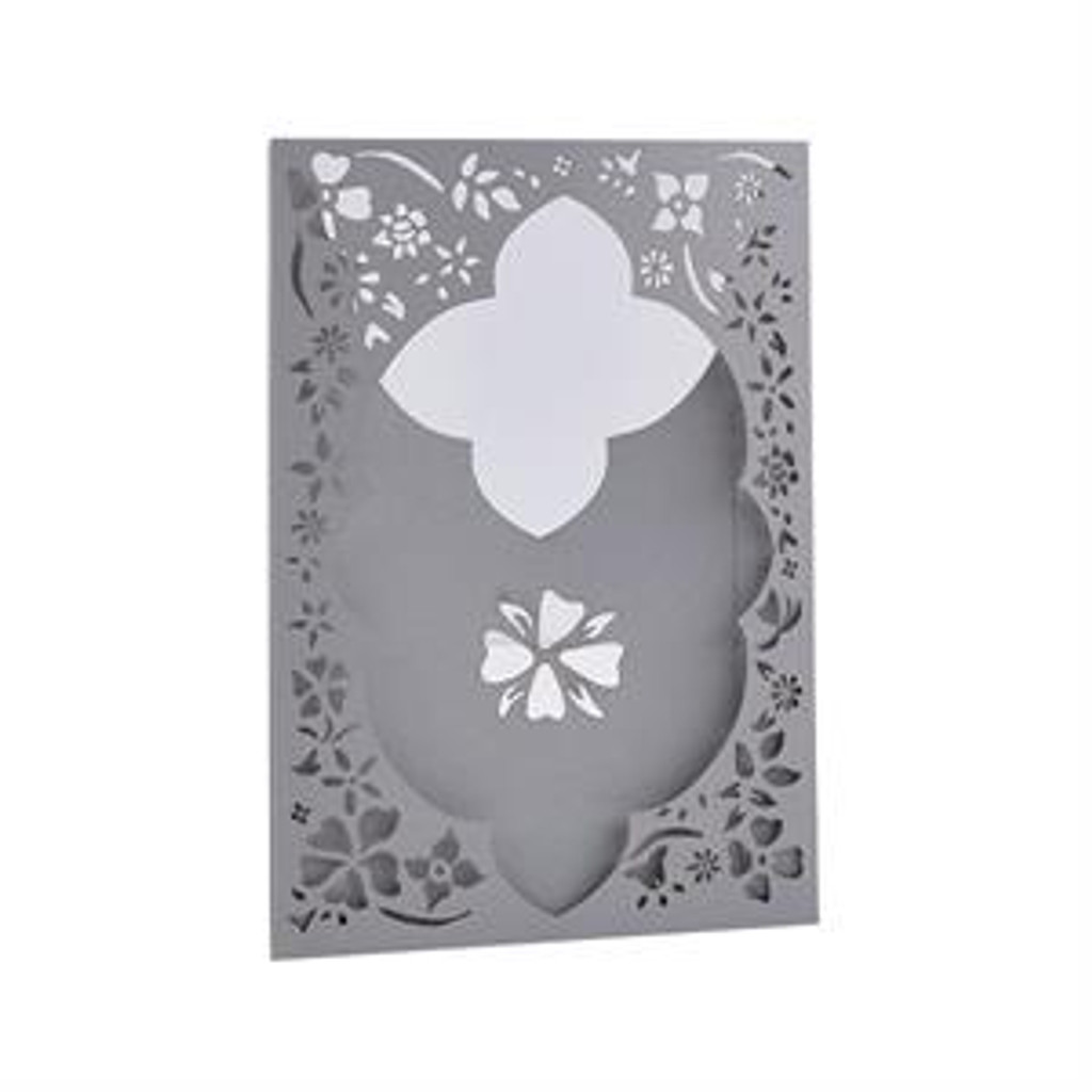 Flower Tin Laser Panel Pocket