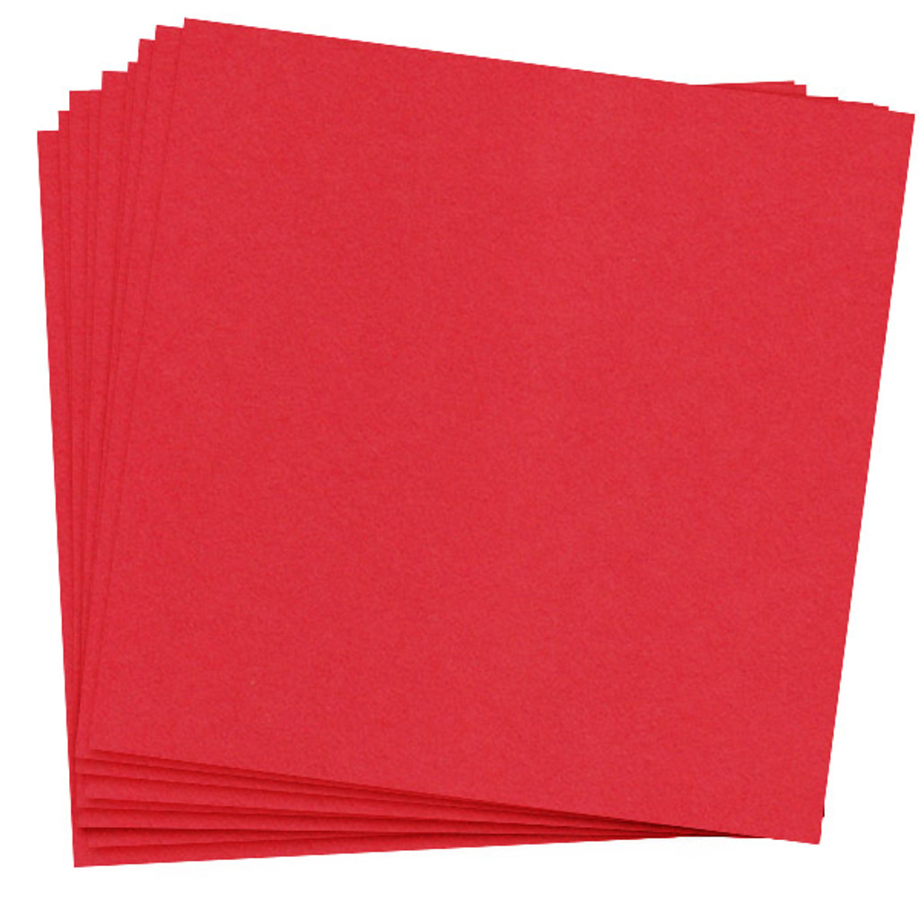 12 x 12 Cover Weight Bright Red