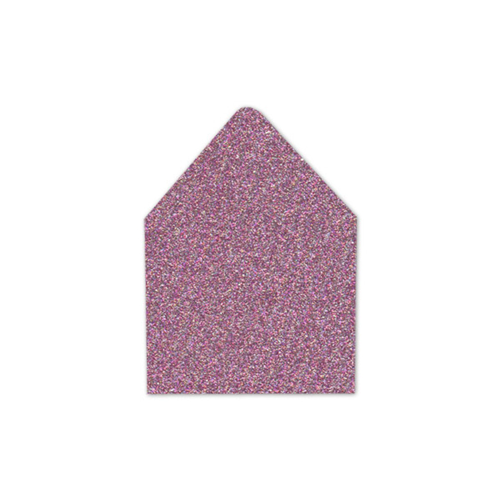 RSVP Euro Flap Envelope Liners Glitter Pink Sapphire