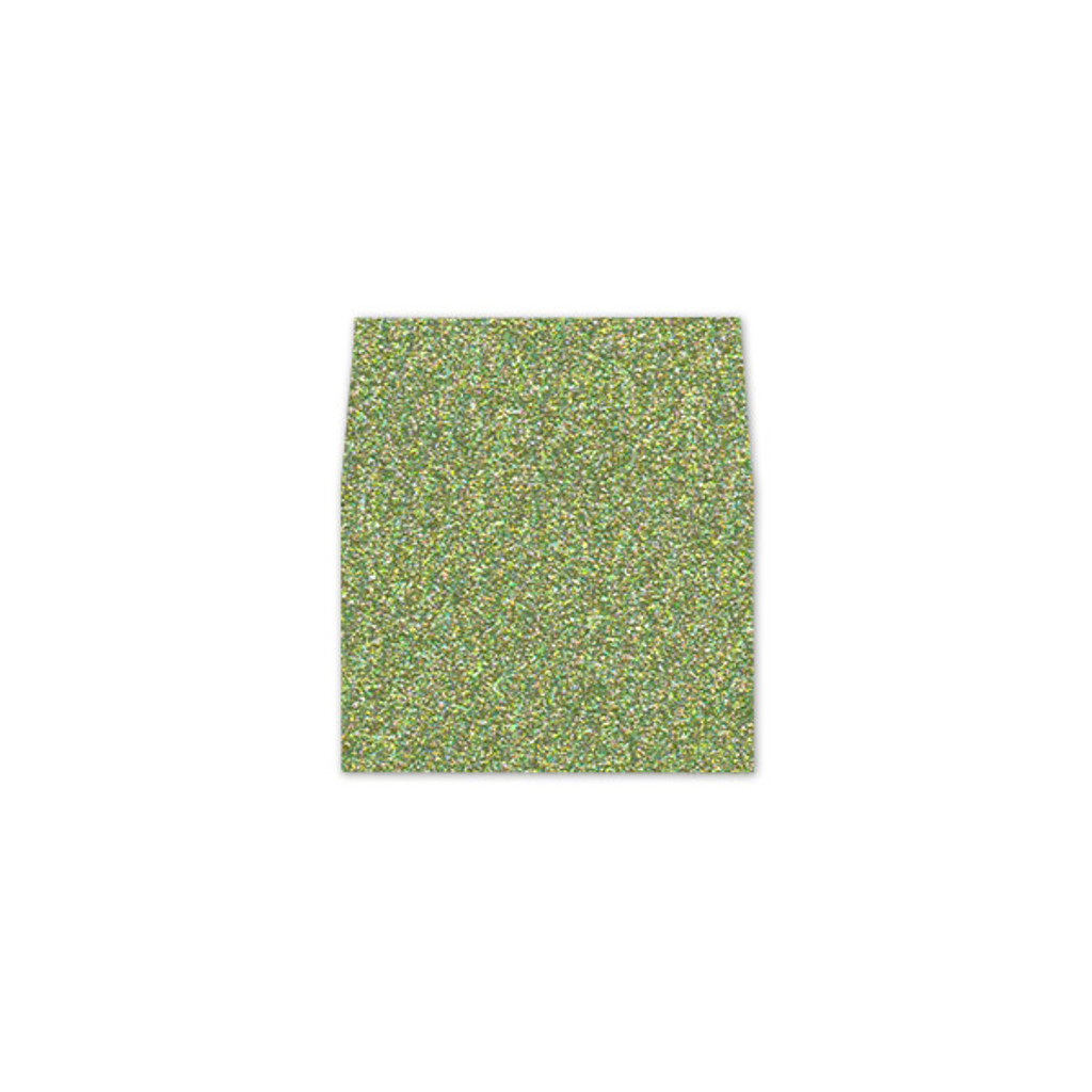 RSVP Square Flap Envelope Liners Glitter Absinthe