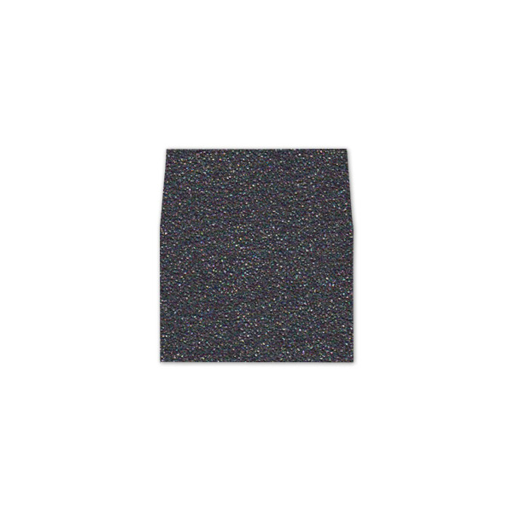 RSVP Square Flap Envelope Liners Glitter Black Diamond