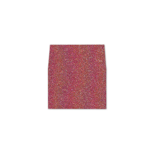RSVP Square Flap Envelope Liners Glitter Crimson