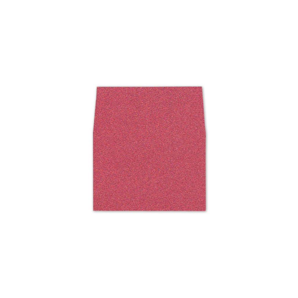 RSVP Square Flap Envelope Liners Glitter Red