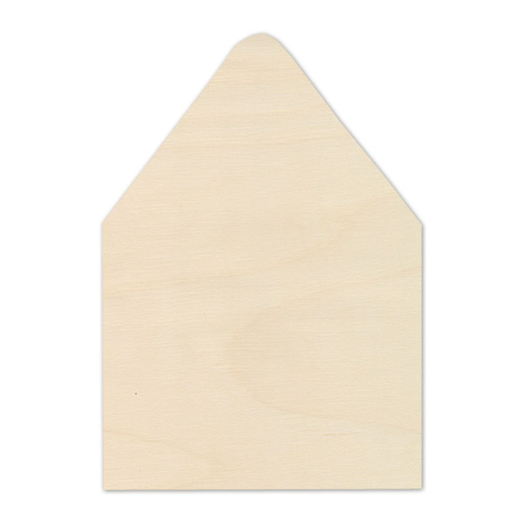 RSVP Square Flap Envelope Liners Real Wood Birch