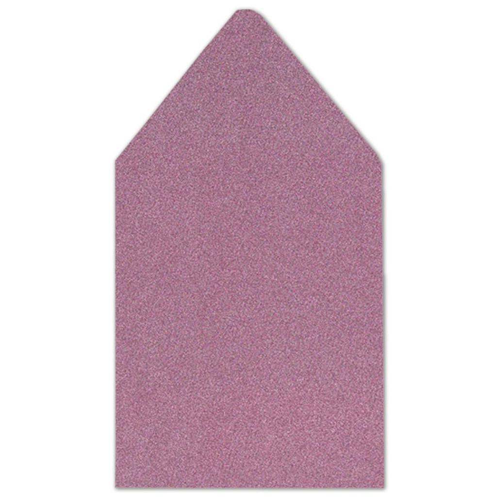 6.75 SQ Euro Flap Envelope Liners Glitter Pink Sapphire