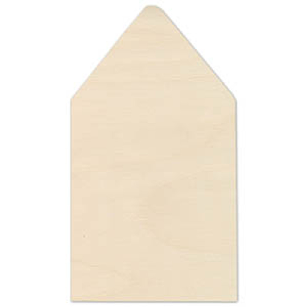 6.75 SQ Euro Flap Envelope Liners Real Wood Birch