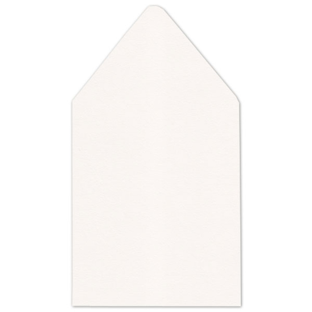 6.75 SQ Euro Flap Envelope Liners Snow White
